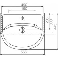  Mixline Тумба с умывальником АлАн-55 554982 + Уют 55 (белый)