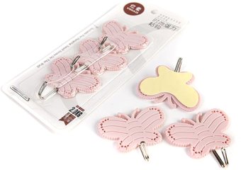 Крючок для ванны MonAmi 27-3112 (3 шт, розовый)