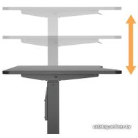 Стол для работы стоя ErgoSmart Air Desk L (черный)