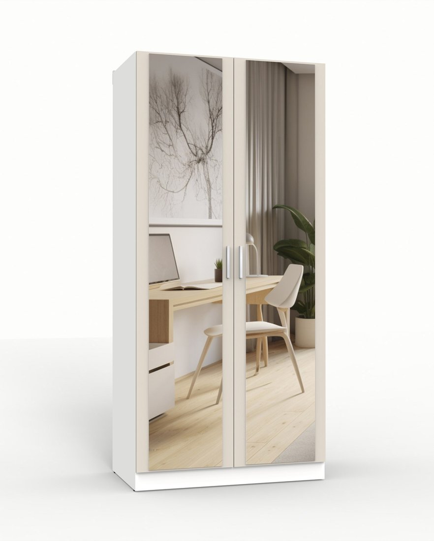 

Шкаф распашной Интермебель Марсель 580 2 зеркало МР-07 (кашемир)