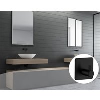 Планка с крючками Saniteco 6407001004A (черный)