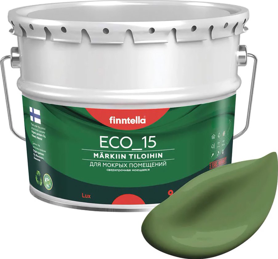 

Краска Finntella Eco 15 Vihrea F-10-1-9-FL025 9 л (зеленый)