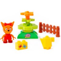 Конструктор Полесье Макси. Три кота. Карамелька и клумба 63752 (8эл)