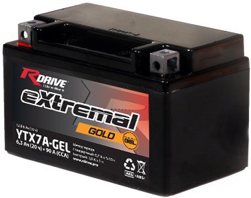 

Мотоциклетный аккумулятор RDrive eXtremal Gold YTX7A-GEL (6 А·ч)
