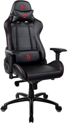 Игровое (геймерское) кресло Arozzi Verona Signature PU (черный/красный)