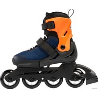 Роликовые коньки Rollerblade Microblade Combo (р. 28-32, темно-синий/оранжевый)