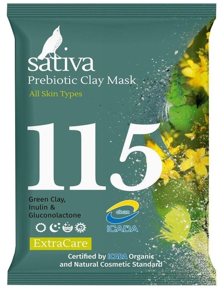 

Sativa Маска для лица сухая №115 минеральная с пребиотиком