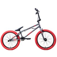 Велосипед Stark Madness BMX 3 2025 (темно-серый матовый/красный)