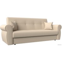 Диван Лига диванов Лига-019 118380 (экокожа, бежевый/подушки бежевый)