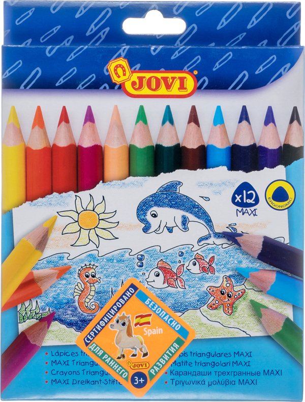 

Набор цветных карандашей Jovi Maxi 735/12 (12 цветов)