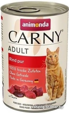 Консервированный корм для кошек Animonda Carny Adult с говядиной 0.8 кг