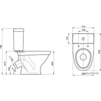 Унитаз напольный Santeri Форвард крап на белом [1.P205.2.S01.00B.F]