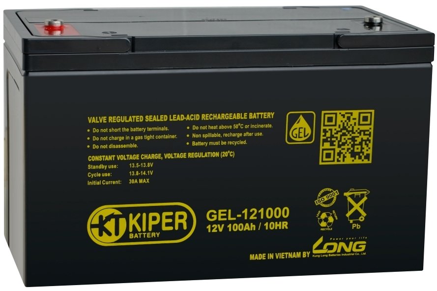 

Аккумулятор для ИБП Kiper GEL-121000 (12В/100 А·ч)