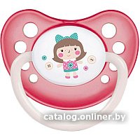 Пустышка Canpol babies Toys 23/259 (розовый, со светящимся колечком)