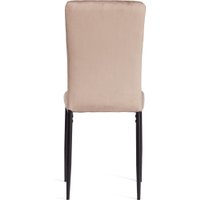 Стул TetChair Verter металл/флок 47.8x41.5x97 (бежевый HLR8/черный)