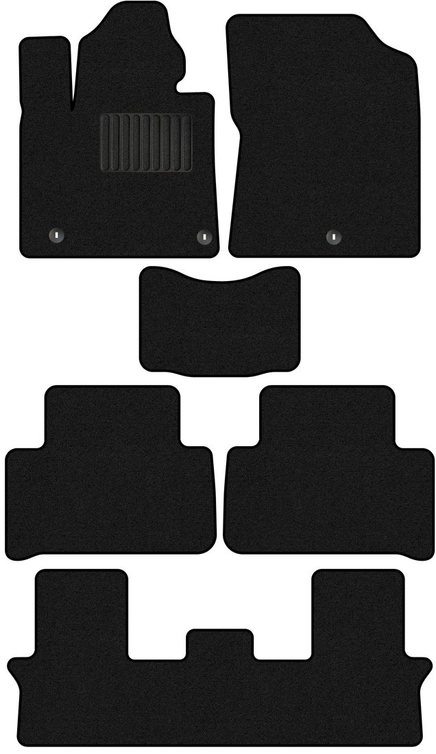 

Комплект ковриков для авто Alicosta Kia Sorento IV (suv 7 мест / MQ4) 2020 - Н.В. +3 ряд (ворс)