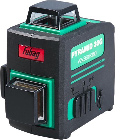 

Лазерный нивелир Fubag Pyramid 30G V2х360H360 3D 39053