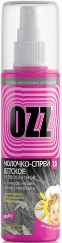 Молочко от насекомых Ozz детское репеллентное Baby 020801 (100 мл)