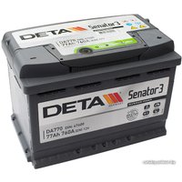 Автомобильный аккумулятор DETA Senator3 DA770 (77 А·ч)