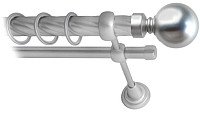

Карниз для штор Lm Decor Шар большой 059 2р витой 25/16мм (сатин, 4м)