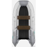 Моторно-килевая лодка Gladiator E380S (светло-серый/серый)