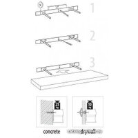 Полка Domax FS 118/24 (черный)