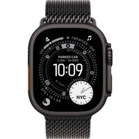Умные часы Apple Watch Ultra 3 LTE 49 мм (титановый корпус, черный/черный, миланская петля L)