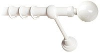 

Карниз для штор Lm Decor Шар большой 059 1р гладкий 25мм (белый глянец, 1.8м)