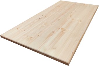 Столешница Альфалес Прямоугольная 600x1200x28 мм (сорт АВ, хвоя)