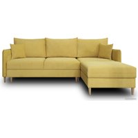 Угловой диван Nord Star Айва Верона правый (велюр, желтый)