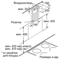 Кухонная вытяжка Bosch DWK68AK20T