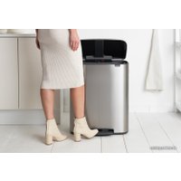 Система сортировки мусора Brabantia Bo Pedal Bin 2 x 30 л (стальной матовый)