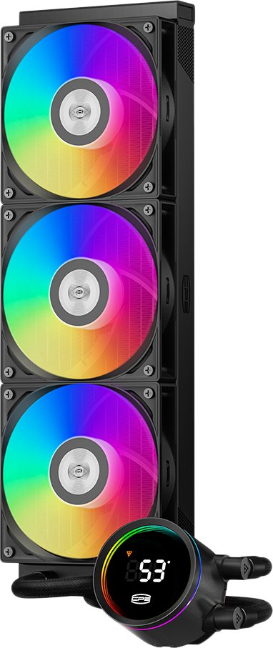 

Система жидкостного охлаждения для процессора PCCooler DA360 Pro ARGB Digital (черный)