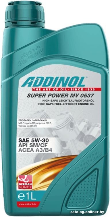 Моторное масло Addinol Super Power MV 0537 5W-30 1л