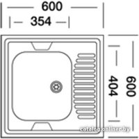 Кухонная мойка КромРус S 409 RUS (правая)