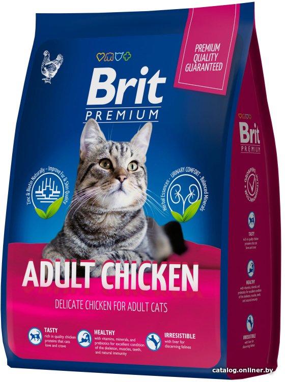 Сухой корм для кошек Brit Premium Cat Adult Chicken 400 г