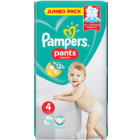 Трусики-подгузники Pampers Pants 4 (52 шт)