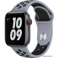 Ремешок Apple Nike 44 мм (дымчатый серый/черный, S/M и M/L) MG403