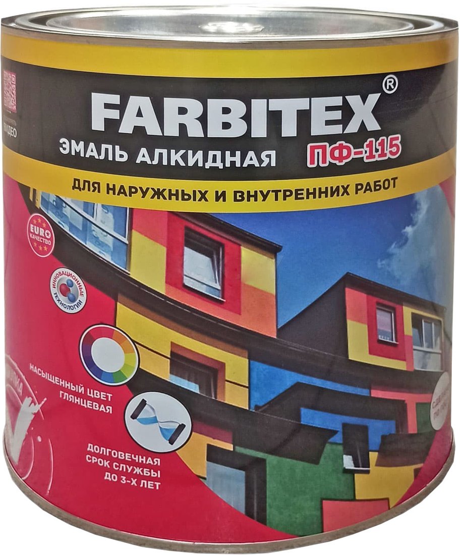 

Эмаль Farbitex ПФ-115 2.7 кг (светло-голубой)