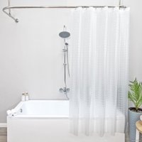 Шторка-занавеска для ванны Вилина Кристалл Peva. 3D квадраты 7179-10313-1 180x180 (прозрачный)