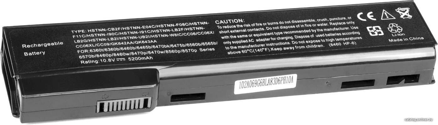 Аккумуляторы для ноутбуков HP ProBook 6360b, 6460b 10.8V 5200mAh