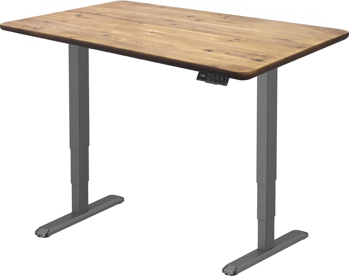 

Стол для работы стоя ErgoSmart Wooden Unique Ergo Desk 1300х750х27 мм (прямой край, дуб натуральный/черный)