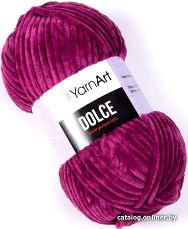 Пряжа для вязания Yarnart Dolce 100% микрополиэстер 766 100 г (120 м, фуксия)