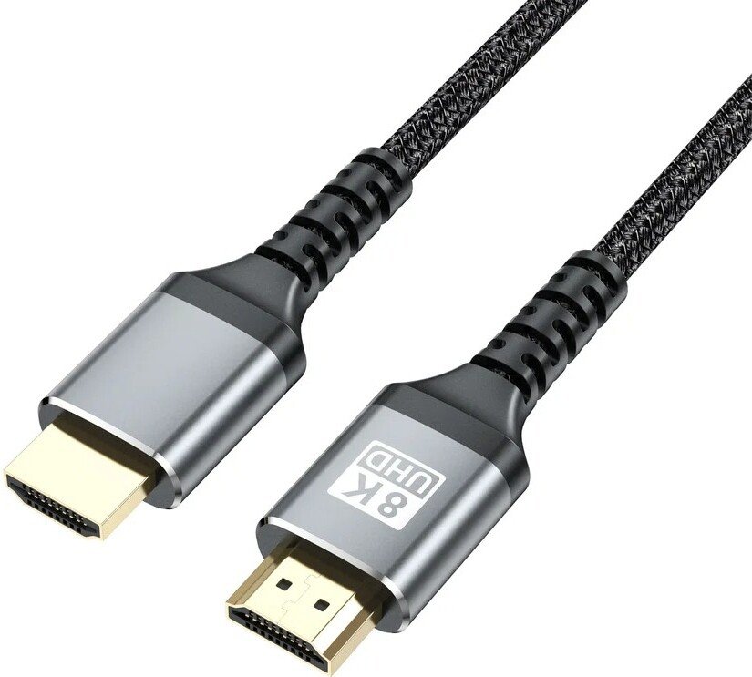 

Кабель USBTOP HDMI v2.1 Premium PRO UltraHD 8K 60Гц / 4K 120Гц - HDMI (1 м, черный)