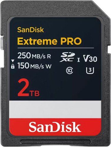 

Карта памяти SanDisk Extreme PRO SDXC SDSDXXD-2T00-GN4IN 2TB