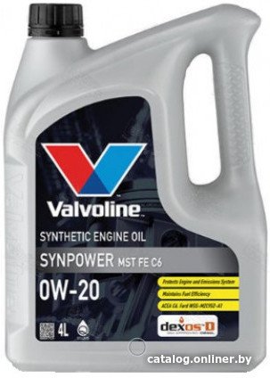 Моторное масло Valvoline SynPower MST FE C6 0W-20 4л
