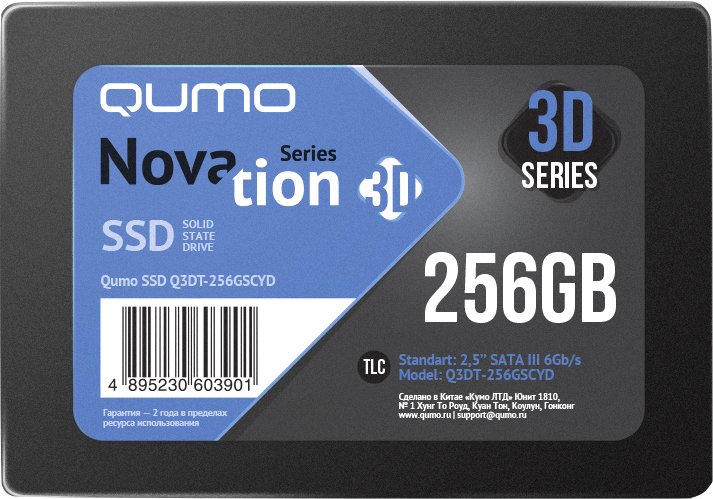 

SSD QUMO Novation 3D TLC 256GB Q3DT-256GSCYD