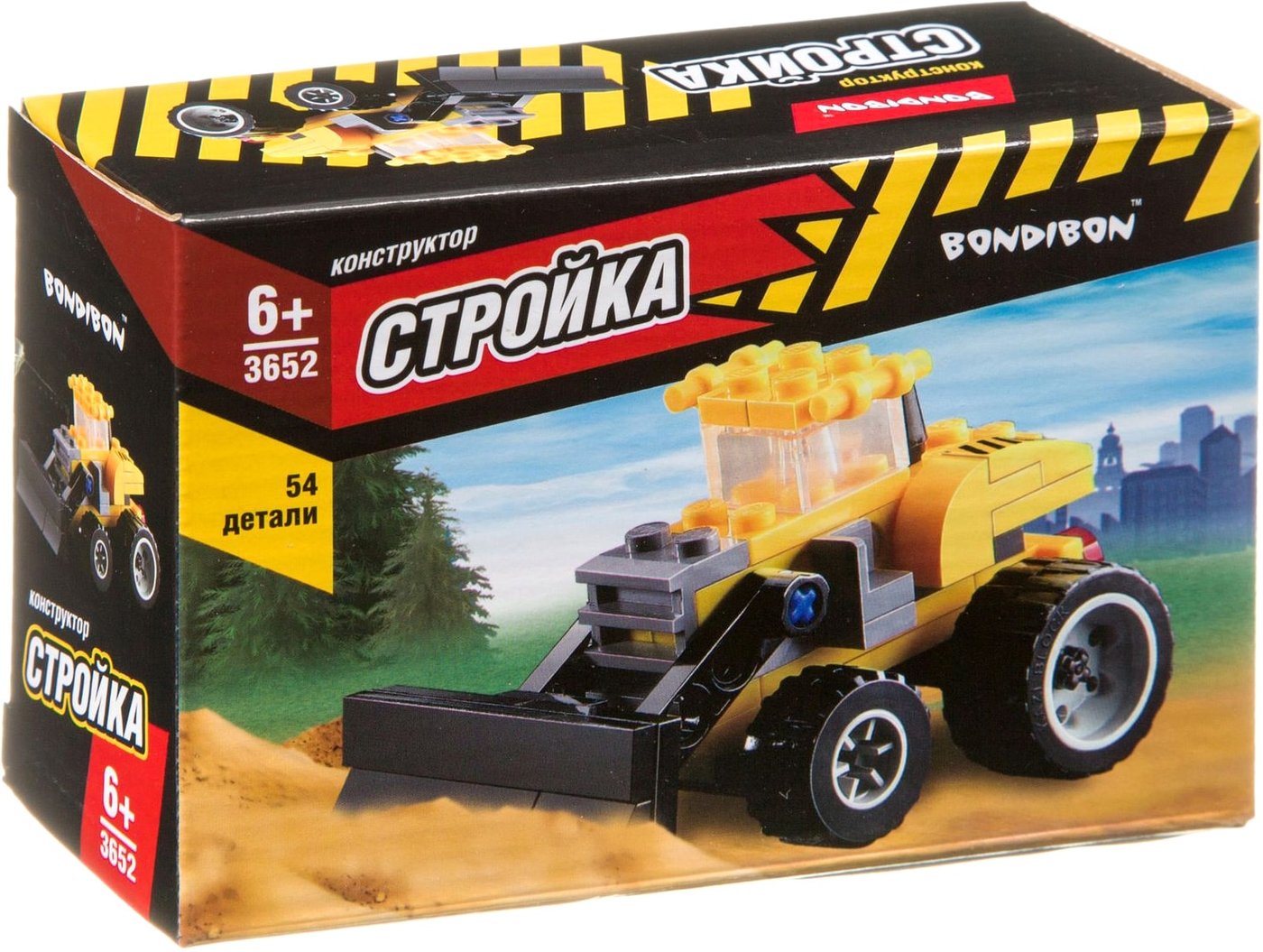 

Конструктор Bondibon Стройка ВВ3652 Бульдозер