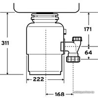 Измельчитель пищевых отходов InSinkErator Evolution 150