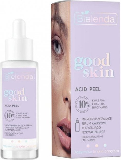 

Bielenda Сыворотка для лица Good Skin Acid Peel с АНА+РНА кислотами и ниацинамидом 30 мл
